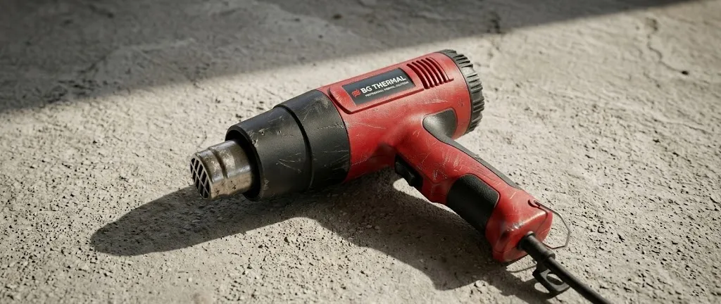 Heavy duty heat gun dropped on concrete floor without cracking