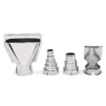 Selection of heavy-duty heat gun nozzles and welding tips