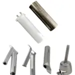 Stainless steel speed welding nozzles, ceramic heating core, and mica tube for 1600W hot air welder