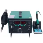 BG Thermal 2-in-1 benchtop soldering and desoldering station dual LED display panel