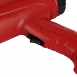 BG Thermal standard heat gun ergonomic handle and two-gear temperature switch closeup
