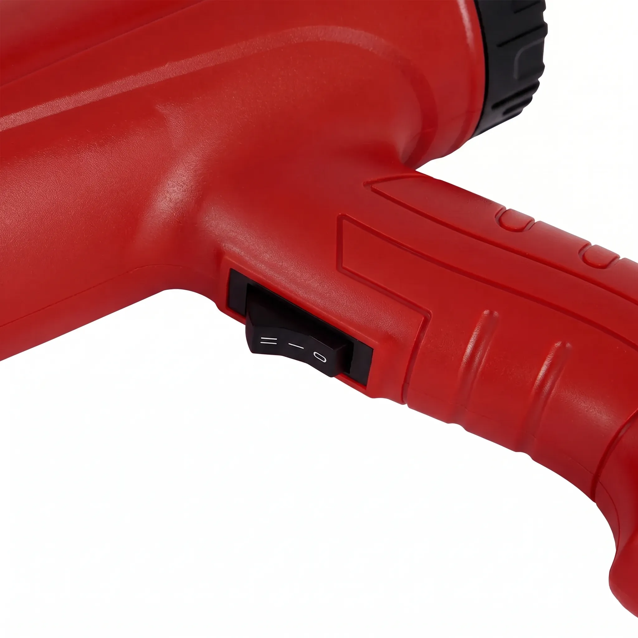 BG Thermal standard heat gun ergonomic handle and two-gear temperature switch closeup