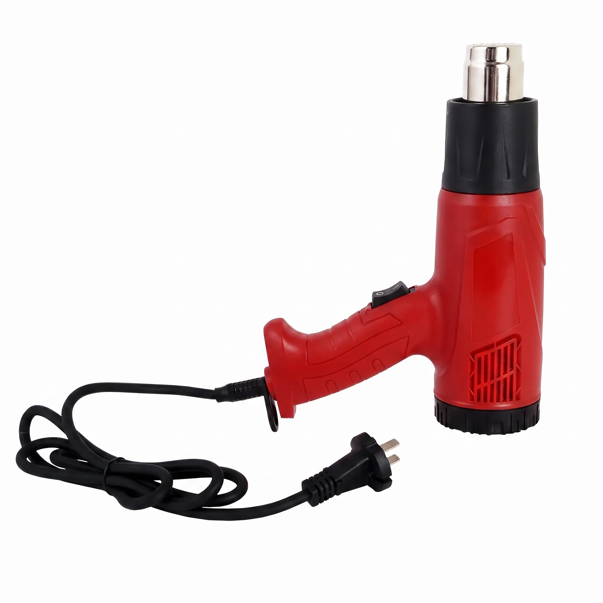 BG Thermal standard red heat gun with power cord and plug standing vertically